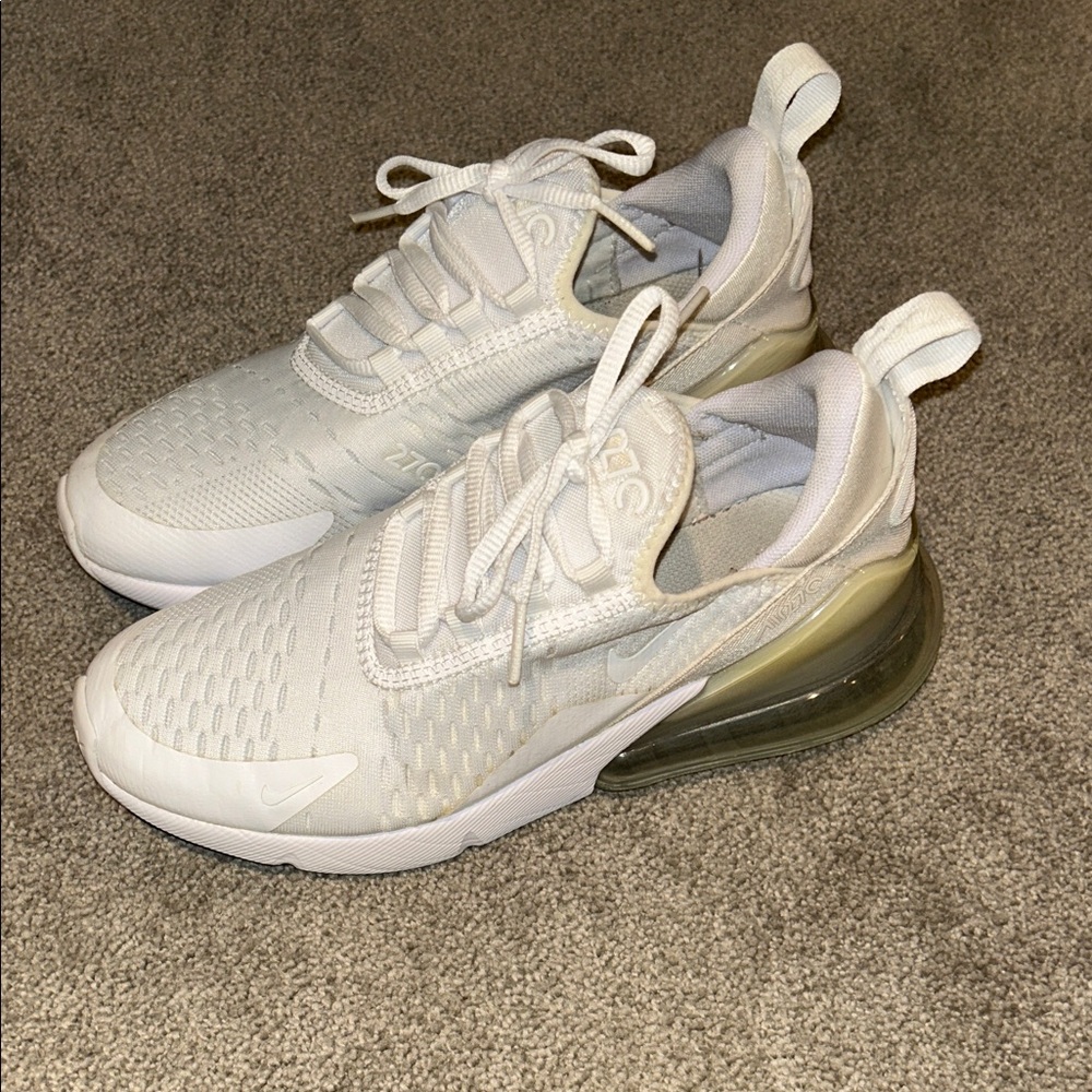 Nike Kids Gray and White Air270s